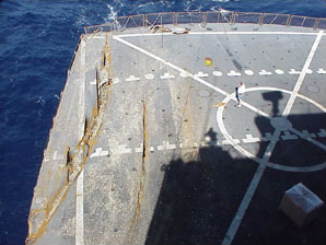 Image of USNS Yukon damage